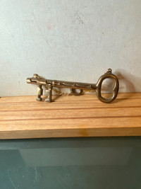 Vintage Brass Key Shaped Wall Mount Key Holder • Brass Key Holde