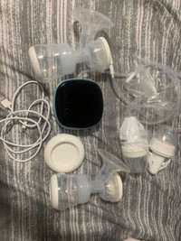 Double electric portable breast pump