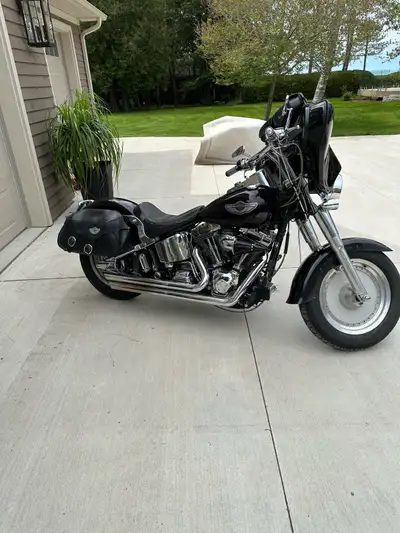 2000 Harley Davidson Fatboy for sale. Just over 62000 km. $8000 OBO