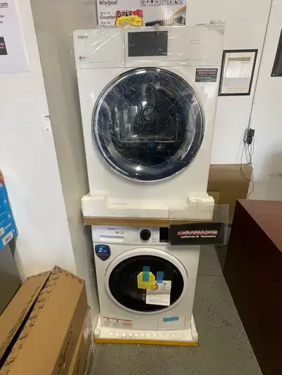 NEW 24” Front Load Midea Washer & Haier DRYER NEW IN BOX, View more