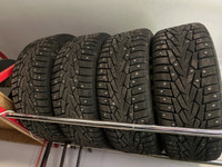 235/45 R17 Nokian Nordman 7 Studded Winter Tires and Rims