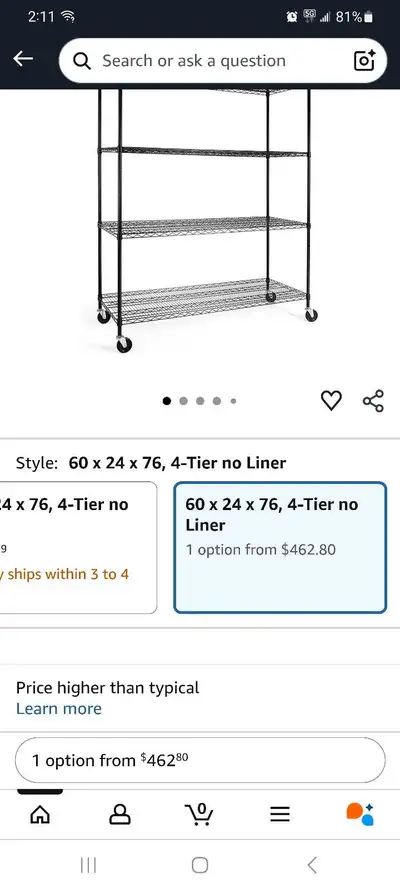 5 Tier Shelf, View more