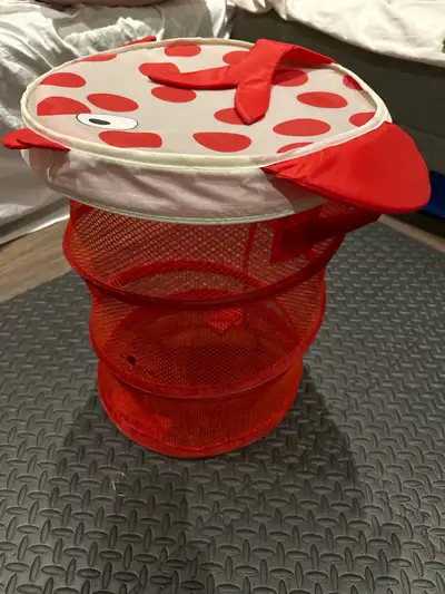 Ikea kids collapsible basket Korall Fisk collection. See photo for condition!