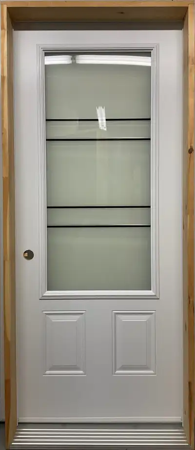1478PSM Porte d’acier 34″D Blanche Sérigraphie ClariT 23×49, View more