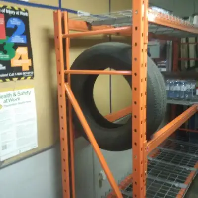 We have a large stock of new 24” frames and beams. 905-238-7225. Perfect for tire storage. This Rack...