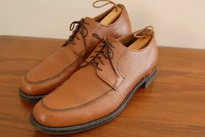 Incredible vintage Hartt camel leather derby shoes size 12E wide, View more