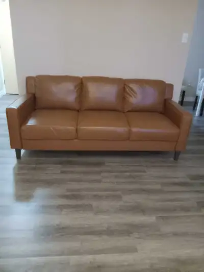 SOFA FOR SALE, FAUX LEATHER, AWESOME CONDITION, View more