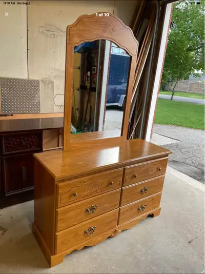 2 Piece Vintage Matching Furniture With Mirror Strong & Sturdy , View more