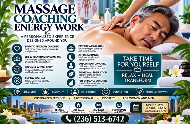 Swedish Massage, Lomi Lomi, Californian. Somatic Coaching | Massage ...