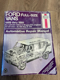 Haynes Ford  Full-Size Vans 1969 thru 91 Automotive Repair Manua