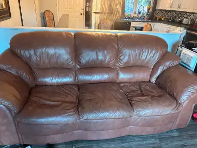 Leather Set was 3000 New but now $350 no rips, mattress sets $25 each a Double and a Queen All in CR...