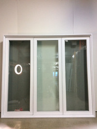10047BP Fenêtre Battant PVC Blanc 3 sect 2 ouvr 68 3/4 x 62 3/4