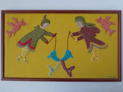 Inuit textile art by ᔭᐱᓇ (Ja-Pi-Na ?), View more