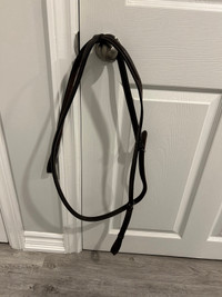 Horse standing martingale, darker brown leather