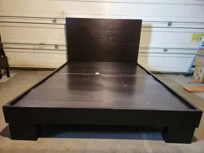 Double Sz Bedframe With Bed board(No Slats or box spring needed), View more