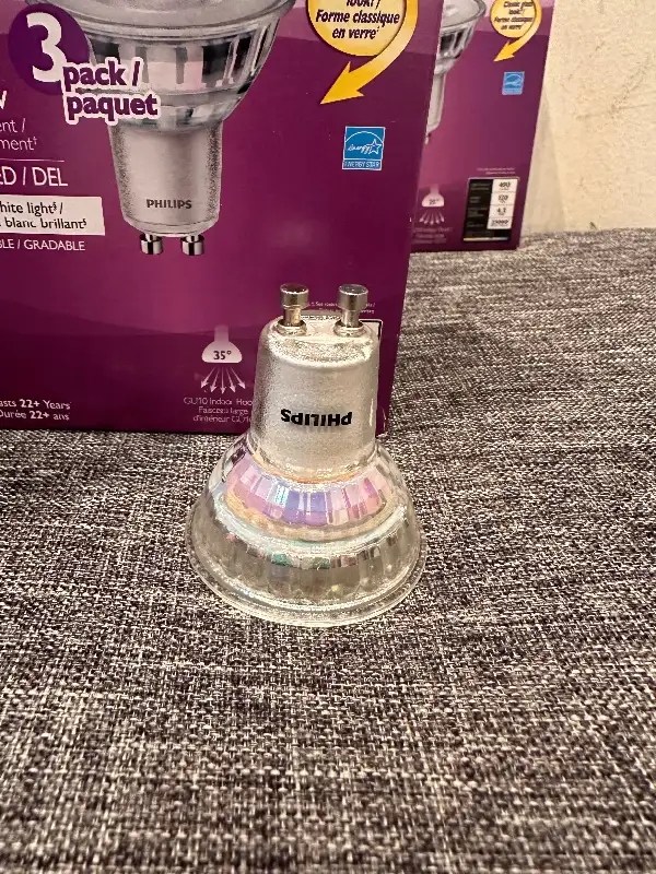 Brand new Philips LED 3 pack 50W dimmable. in Indoor Lighting & Fans in Markham / York Region - Image 4