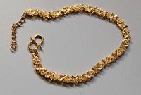 Brand New Indian Gold Plated 7" Long Bracelet 