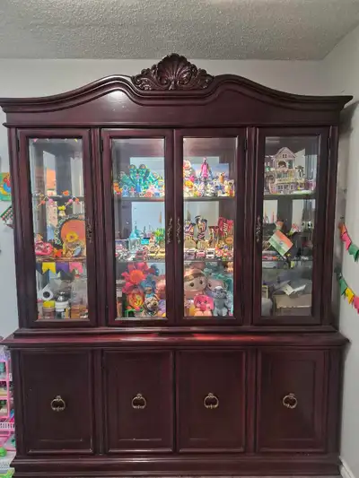 Wooden Display  hutch cabinet with Glass Doors, View more