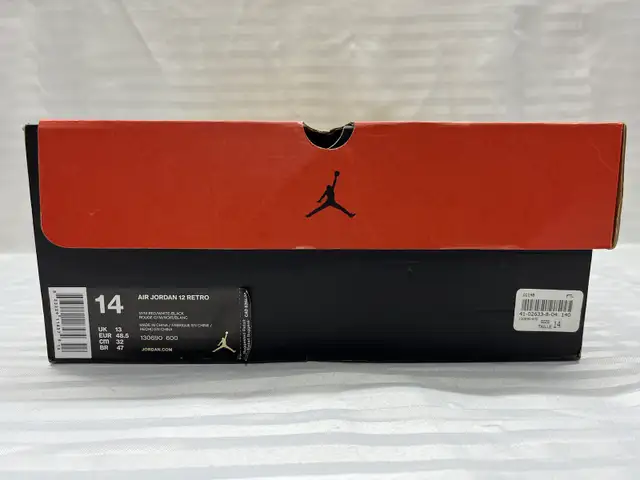 DS Air Jordan 12 Retro Gym Red OG Rare Sz 14 Men’s  in Men's Shoes in City of Toronto - Image 7