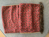 Men’s Vtg  Eaton’s Silk, Wool and Cashmere Paisley Fringed Scarf