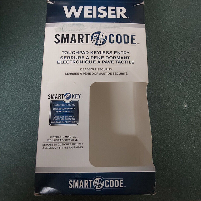 New. Weiser smart code lock in Windows, Doors & Trim in Red Deer - Image 2