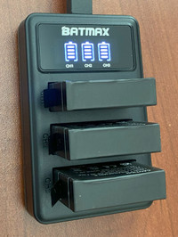 Batmax 3xPack AHDBT-401 USB Charger for Gopro Hero 4
