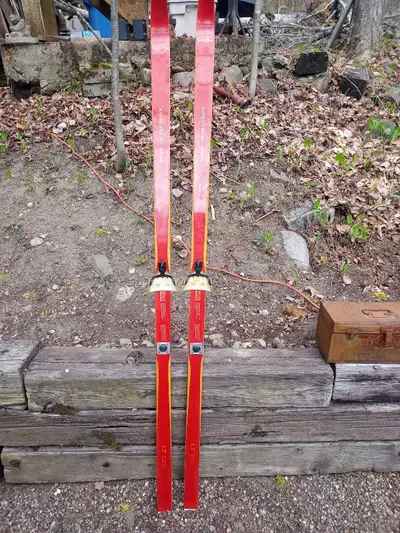 X COUNTRY SKIS WOOD VINTAGE, View more