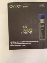 Ovation  Total  Mobile high speed, broadband  internet USB stick