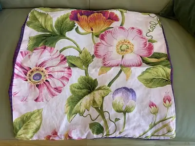 Linen & Silk pillow cover, View more