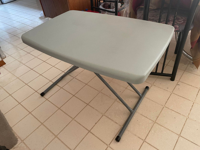 Small white foldable table in Other Tables in Saskatoon