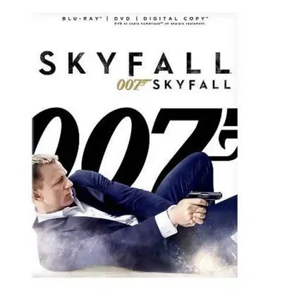 Skyfall Blu-ray/DVD, 2-Disc, Canadian 007 Bond Viewed Once MINT