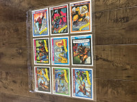 1990 MARVEL COMICS AND SUPER HEROES - 9 CARDS