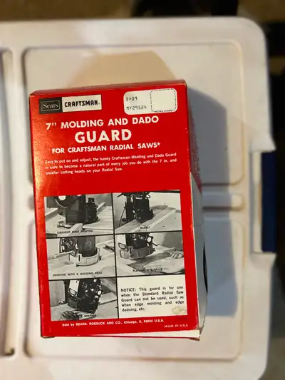 Molding and Dado guard for Radial Arm Saw, View more