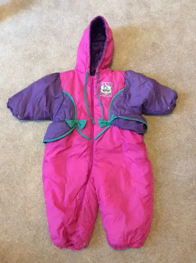 Girls 1 piece snow suite, size 24 months, View more