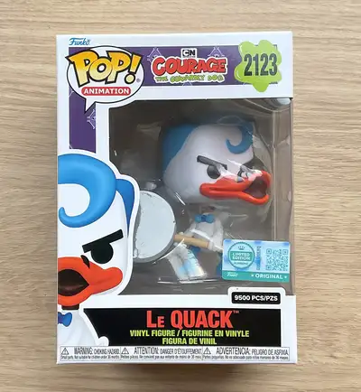 I am selling the Funko Limited Edition Series Cartoon Network Courage the Cowardly Dog Le Quack Limi...
