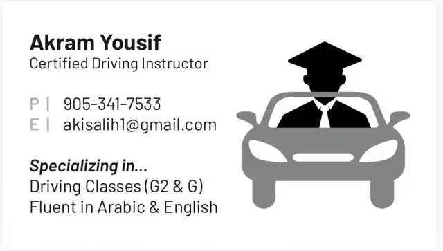 Driving instructor (niagara region)452026464333342720