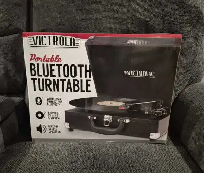 Victrola Portable Bluetooth Turntable., View more