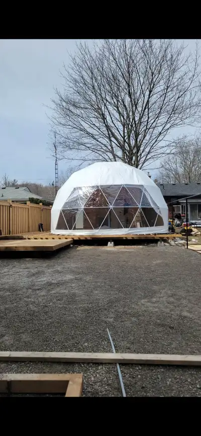 Selling our 6-meter geodesic dome, currently set up as a luxury glamping dome. Perfect for Airbnb, s...