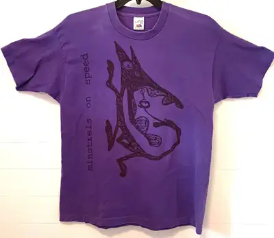 Vintage Minstrels On Speed / Raging Postman Records shirt - XL, View more