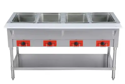 Commercial Electric 4 Well Steam Table - ENCLOSED CABINET, View more