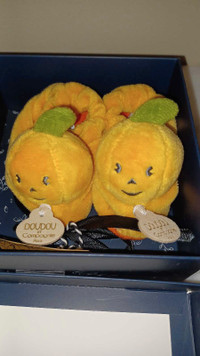 Baby Pumpkin Slippers 0-6 months MY FIRST HALLOWEEN Madein Paris