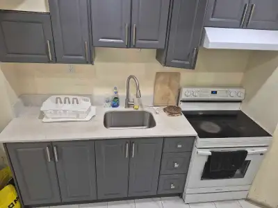 Finished 2 Rooms+1 Bath available in Ajax from 27th Sep,2026 - Rent: $1350 month (Full basement apar...