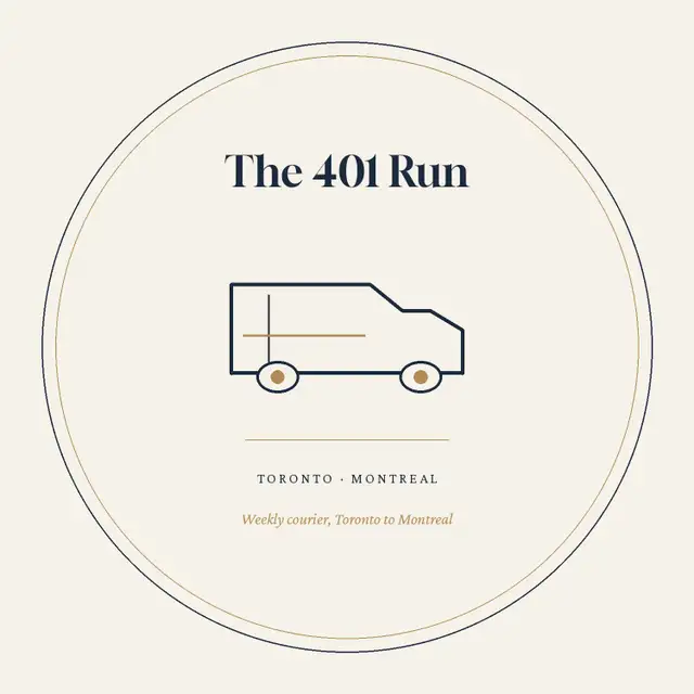 Toronto to Montreal and back weekly courier run