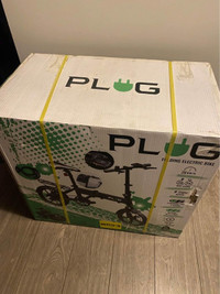 PLUG Foldable Electric E-Bike: 350W Motor