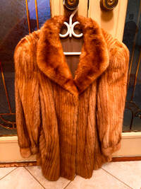 Womens mink fur coat