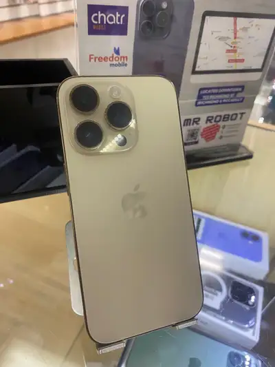  iPhone 14 Pro – 256GB – Gold – 85% Battery – Mr Robot , View more