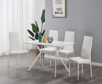 5 Piece dining set | Anti scratch table | Delivery available