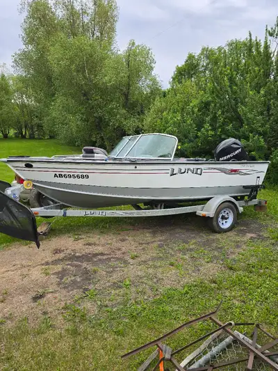 2007 Lund 1700 Prosport 115hp Mercury 225 on hours on engine Fresh engine oil and leg oil New water...