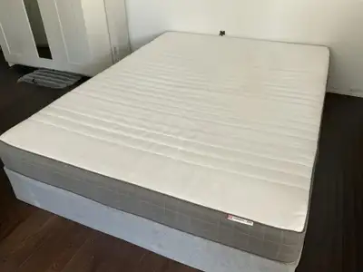 IKEA MORGEDAL Queen Mattress + Box Spring, View more