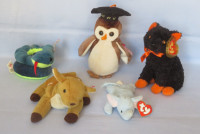 Set #2 of 5 Beanie Babies from Ty